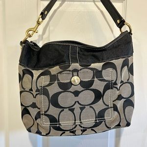 Authentic COACH purse. Blue and Gray. Zipper works. Inside clean